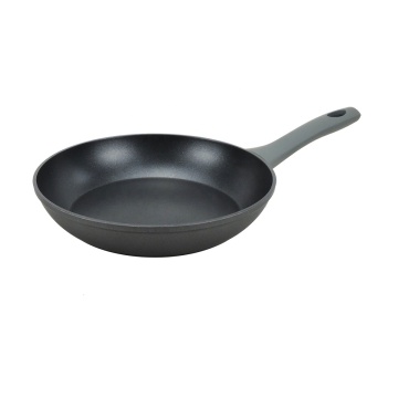 High Quality Aluminum Forged Matt Black Non-Stick Frying Pans with Soft Touch Handle