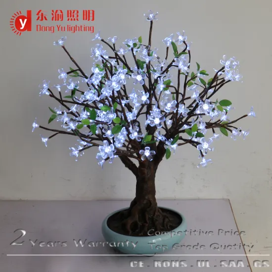 Azerbaijan make artificial bonsai tree christmas decoration mini LED bonsai tree lights