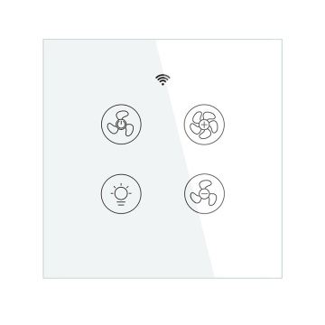 LEDEAST WS-EU-FL Smart Home WiFi RF433 Dimmer Remote Control for Ceiling Fan Light Lamp Wall Switch