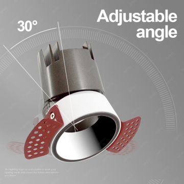 Adjustable Commercial Spotlight Fixture Recessed Downlight