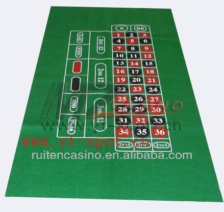 90*180cm Homestyle non-woven roulette poker game layout