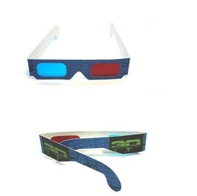 Full Hd Red Cyan Paper 3d Vision Discover Glasses Light Speed For 3d Book / Games