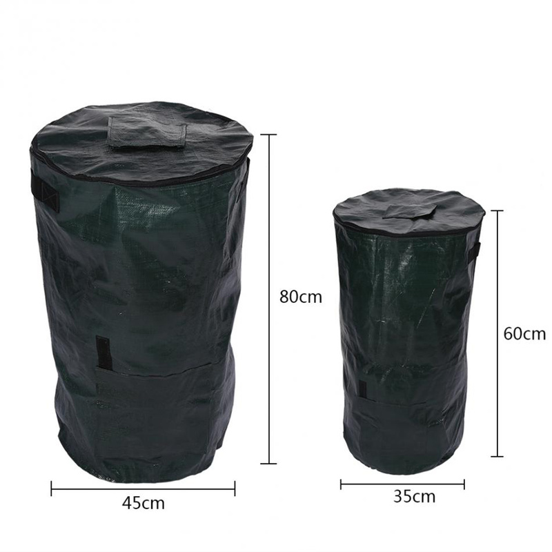 2-Size New Organic Waste Bag Kitchen Garden Yard Compost Bag Eco-friendly Storage Bag Kitchen Waste Disposal Organic Compost Bag