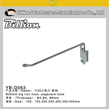 Factory supermarket wire hook display euro hook gridwall hook