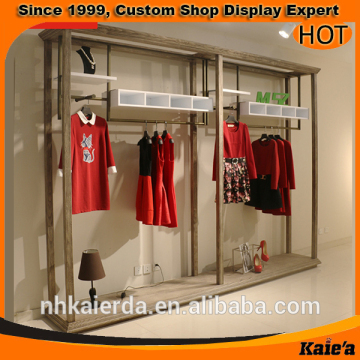 Hot wood stand for clothing store for sale