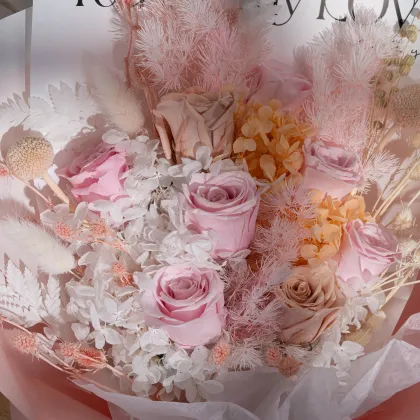 Festival Gift: Preserved Dried Flower Bouquet Handmade Flower Bouquet
