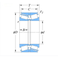 Rodamiento de rodillos DB, TDO de pulgada cónica de doble hilera