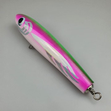 Deepsea Boat Fishing 22cm 120g Wood Bait for GT, Tuna, Marlin, and Wahoo Trolling