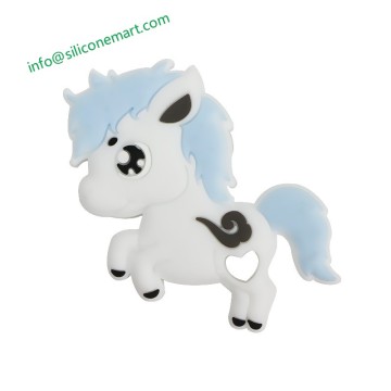 infant baby unicorn silicone teether bpa free unicorn teether sensory toys teething toy for kid