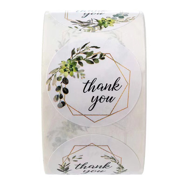 Thank you stickers labels