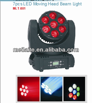 7pcs Led moving head light