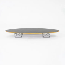 Eames Surfboard Wooden Top Metal Base Coffee Table