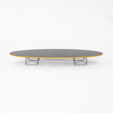 Eames Surfboard Holz Top Metal Basis Couchtisch