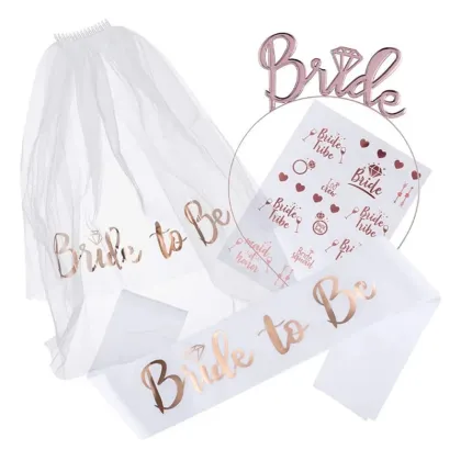 Bridal Shower Veil and Balloon Decorations for Bachelorette Party