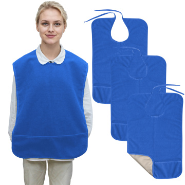 Adult Bibs for Seniors Eating Blue 3PCS
