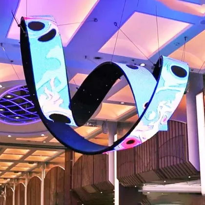 Indoor LED 3D Flexible OLED Screen Display for Advertising