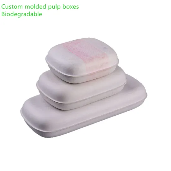 Cosmetics Skincare Packaging Box Molded Paper Pulp Box