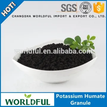 Potassium humate organic fertilizer, 100% water soluble K humate