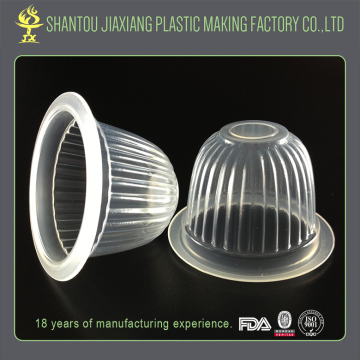 Customized design small size high quality plastic jelly cup
