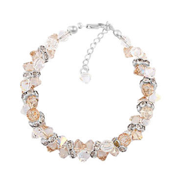 Unique Swarovski crystal bead bracelet, several designs and styles available