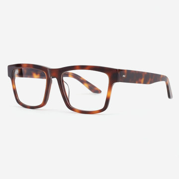 Classic Square Acetate Optical Frames for Men