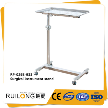 Hospital mayo instrument tray table trolley cart