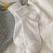 한국 버전 진주 쥬얼리 흑백 흑백 수직 바 대학 스타일 짧은 튜브