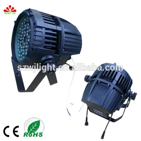 2015 High quality high power dmx rgb control 72 watt rotating party led light