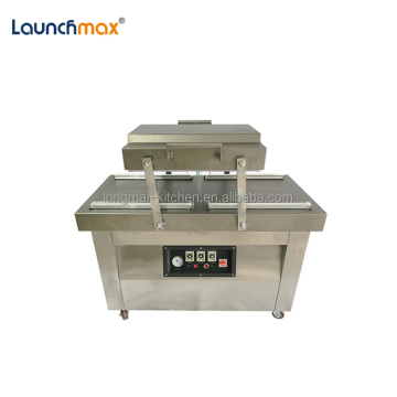 High Speed 400 mm Double Chamber Fish Meat Food Commercial Vacuum Packing Machine Sealer