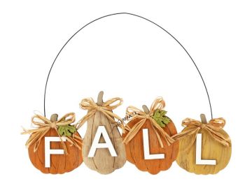 HARVEST FESTIVAL WOODEN HANGING DECORATION