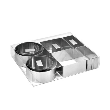 anillo de postre de acero inoxidable 12pcs