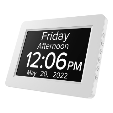 CHEETIE CP047 Smart Clock: Auto Dimmable Big Screen Calendar for Elderly with Dementia