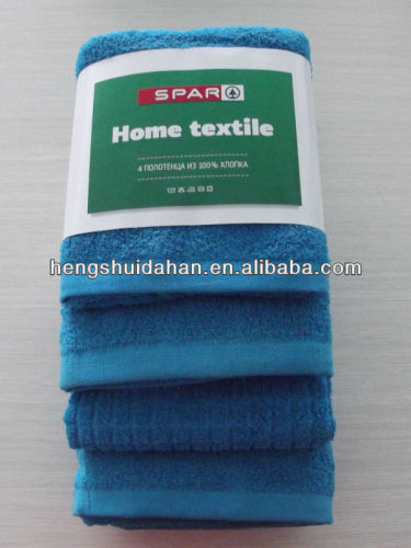 hot sale cotton terry towel set for hotel