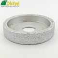 DIATOOL Dia 75mm Vacuum Brazed Diamond Grinding wheel Flat Sanding Disc on marble granite quartz ceramics artificial stone