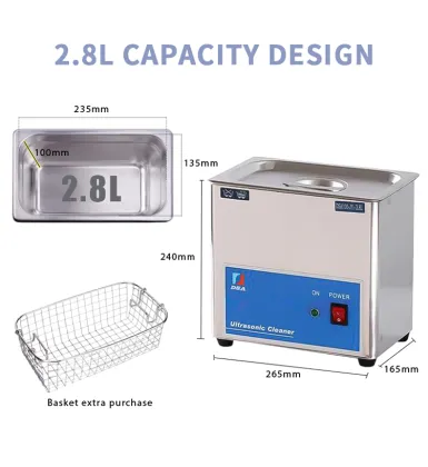 2.8L Ultra Sonic Gold Silver Jewelry Cleaner - Diamond Ultrasonic Cleaning Machine