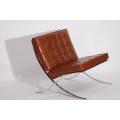 Leather Lounge Chair Florance Knoll Barcelona Chair Manufactory