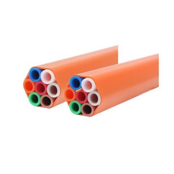 Microducto de fibra de 7 vías HDPE de 16/12 mm de fibra de 7 vías