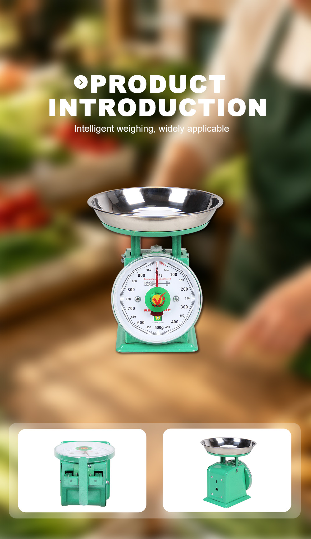 RH‑001 Pointer Display Mechanical Kitchen Spring Scale X