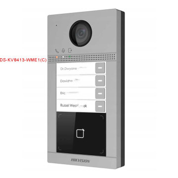 HIKVISION DS-KV8113-WME1(C) 1 Button Metal Villa Door Station - Hot Sale WiFi Outdoor Intercom