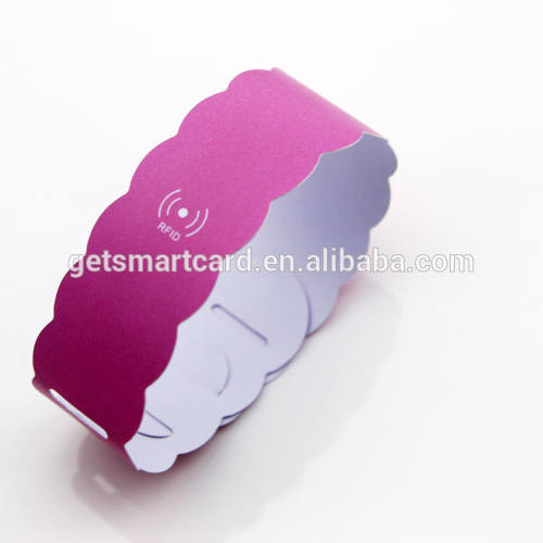 PVC reuseable rfid Wristband Tag