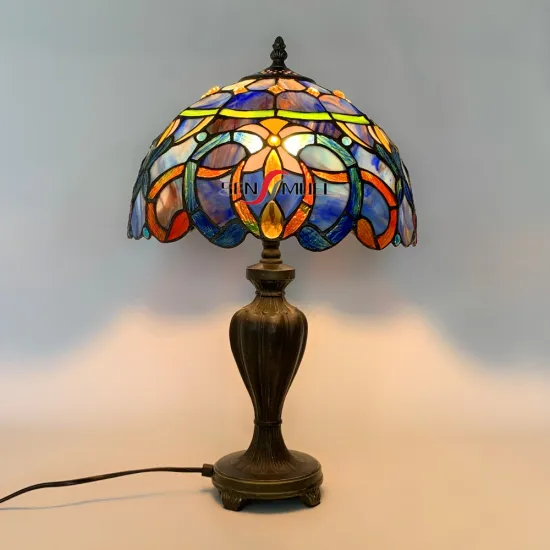 CE Certified Antique Stained Glass Tiffany Table Lamp: Modern Revival in Lighting Design