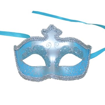 Light blue and Silver glitter party Mask for any festival