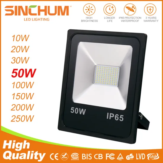 outdoor ip65 50w smd led flood light zhongshan led lighting