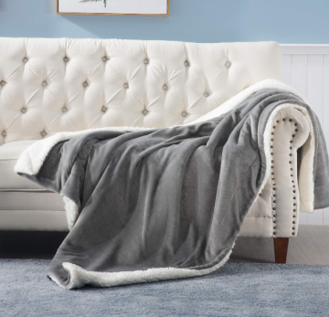 Soft Thick Double Layer Sherpa Fleece Blanket