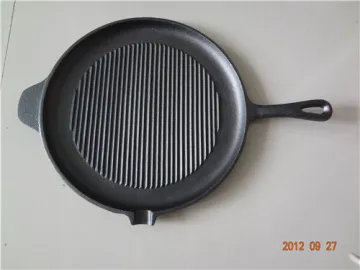 Round Preseasoned Cast Iron Fry Pan