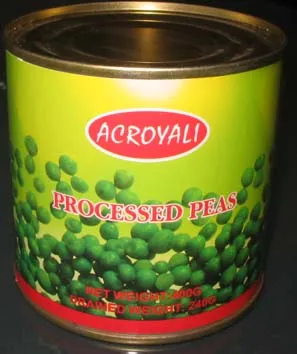 canned green peas