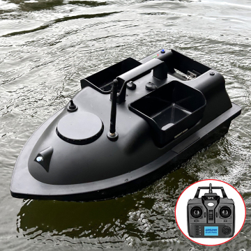 Flytec V010 RC Fishing Boat: A High-Tech GPS Sonar Fish Finder with 2.4GHz Technology, 500M Range, Fixed Speed Cruise, 3 Hoppers, and 2KG Loading Capacity - Remote Control Bait Boat