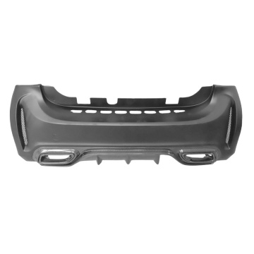 Darwinpro Black Sails parachoques trasero de fibra de carbono parcial para Smart Fortwo 453