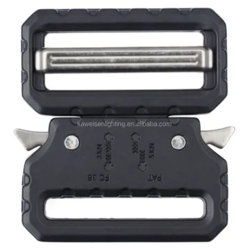 Customizable 39mm Zinc Alloy Quick Release Men's Tactical Belt Buckle: 500KG High Strength Heavy Duty Option for Webbing Belts