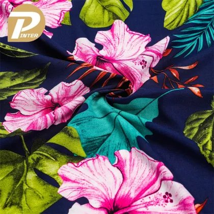 Wholesale Custom Printed 100% Rayon Woven Viscose Fabric